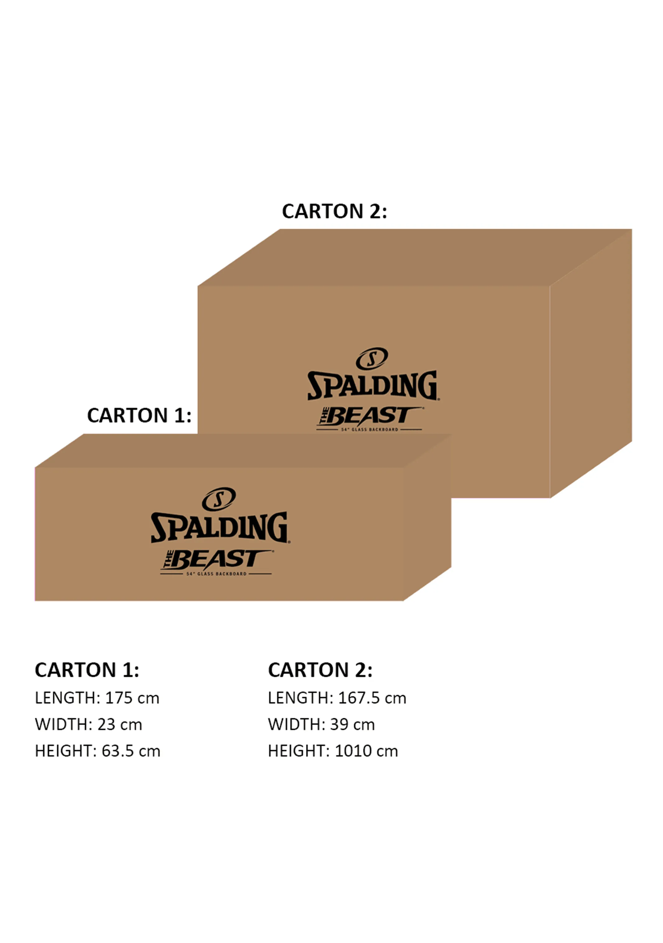 Spalding 54 Inch Beast Basketball System  AA7B1454