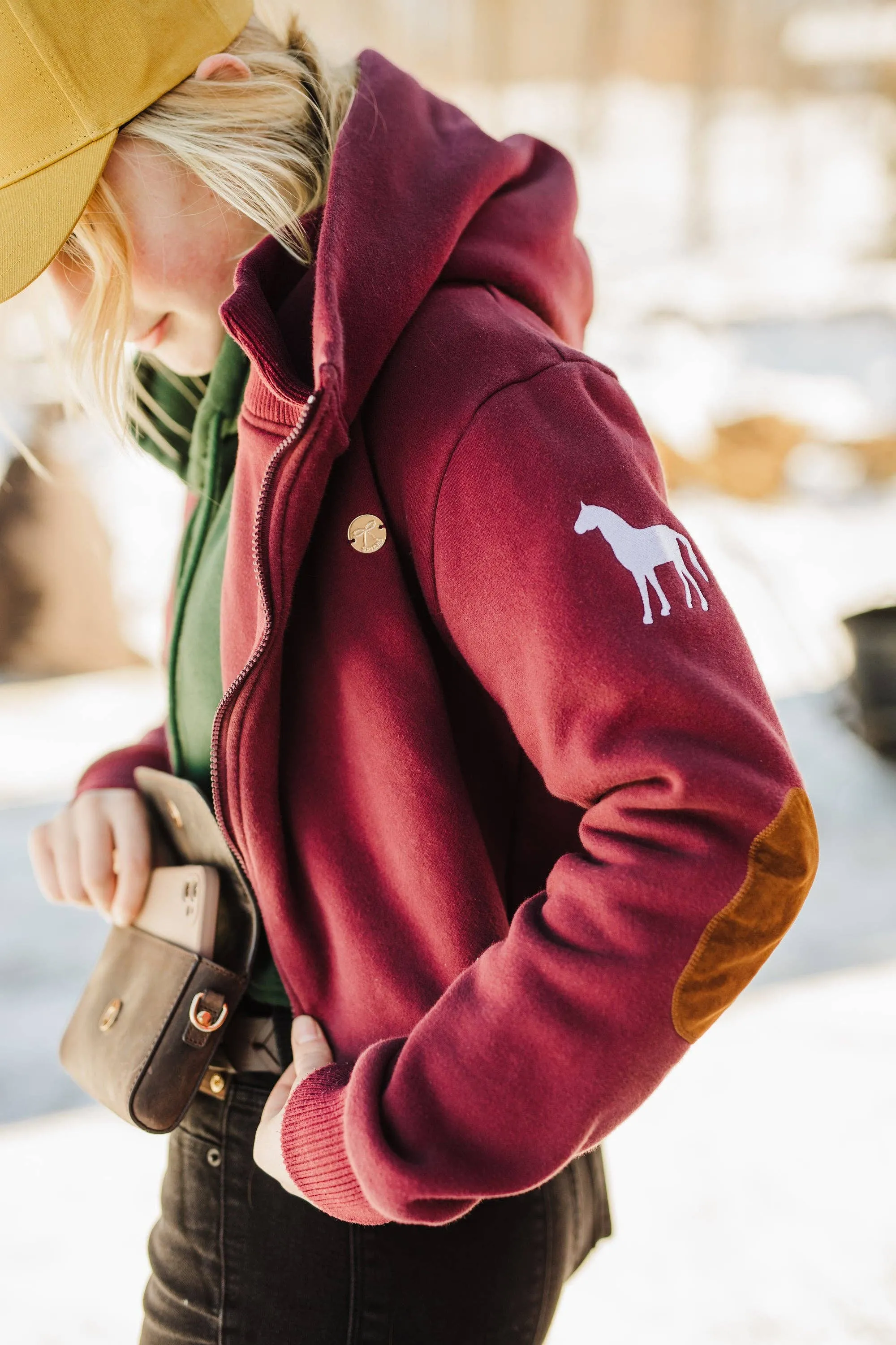 Spiced Equestrian - Cuddle Hoodie in Rosewood