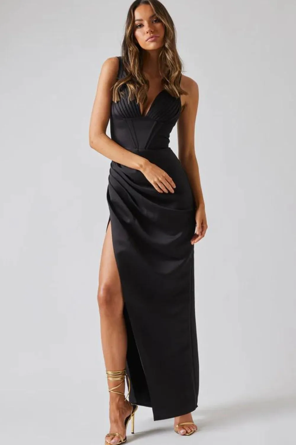 Stonnington Hire    Bianca and Bridgett | Peony Dress | Black