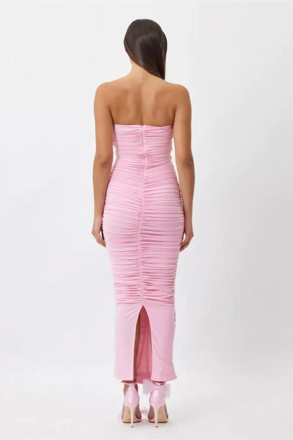 Stonnington Hire    Bianca and Bridgett | Tara Midi Dress | Pink