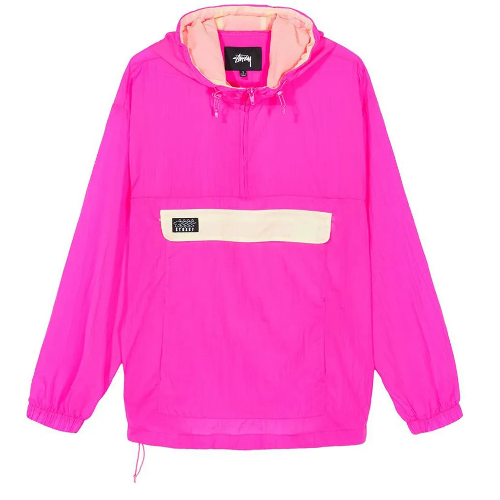 STSSY AYDIN NYLON CRINKLE ANORAK // PINK