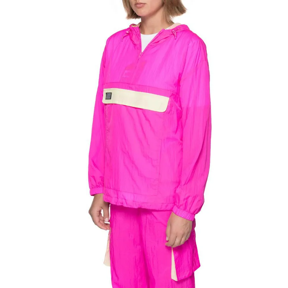 STSSY AYDIN NYLON CRINKLE ANORAK // PINK