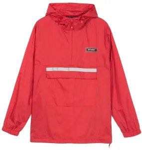 STSSY CONTRAST RIPSTOP ANORAK // RED