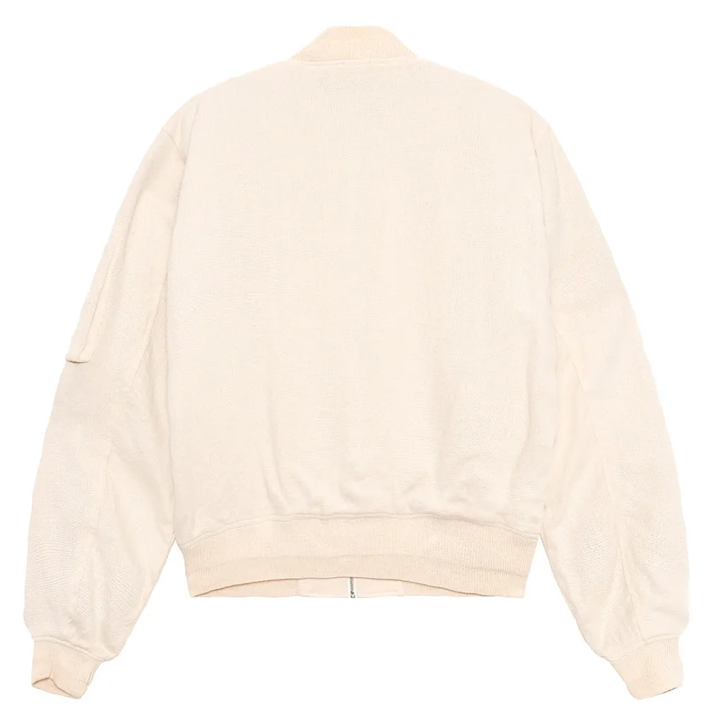 STSSY LINEN BEACH BOMBER // NATURAL