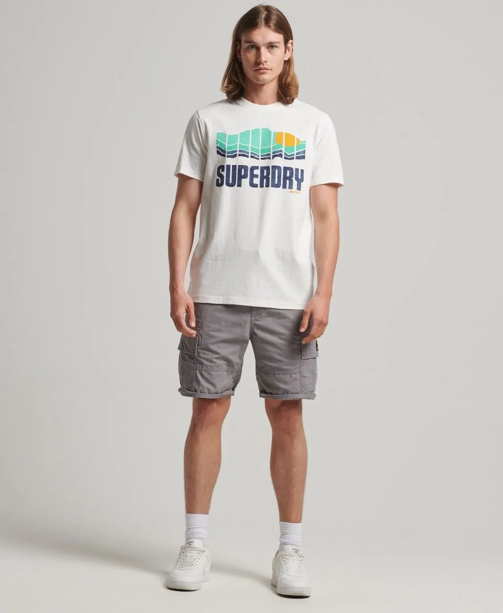 Superdry Vintage Great Outdoors T-Shirt Natural White