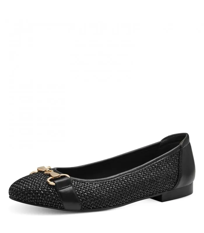 Tamaris Black Ballerina 22112-42-001