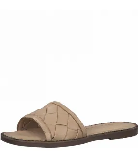 Tamaris Leather Sandal - Beige