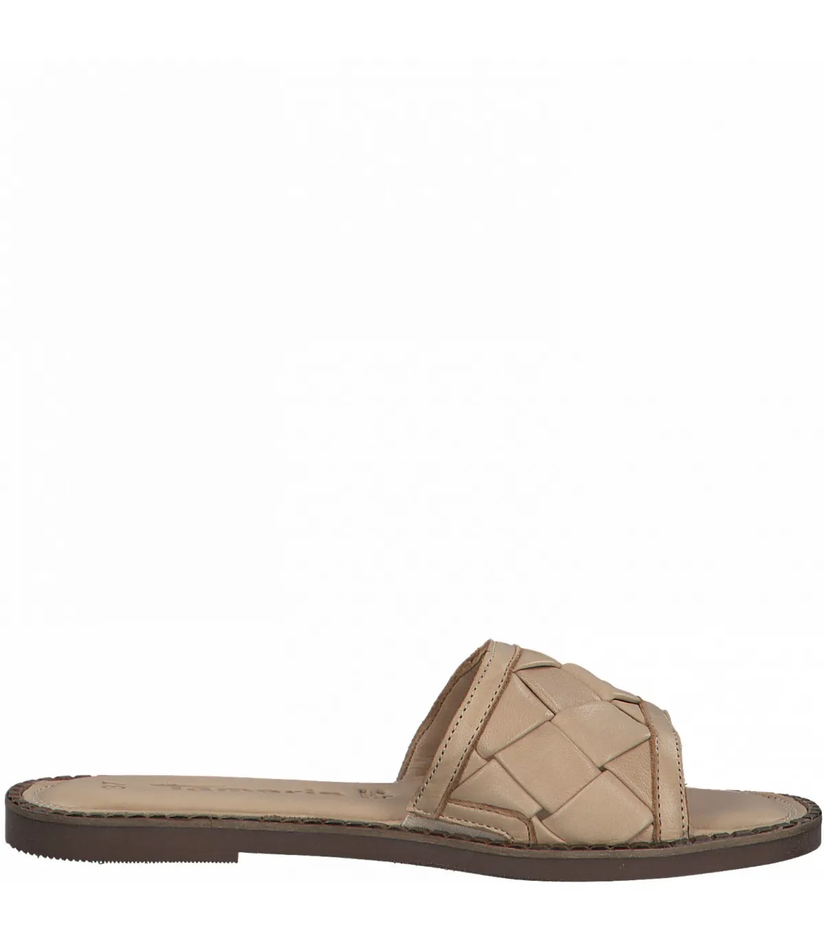 Tamaris Leather Sandal - Beige