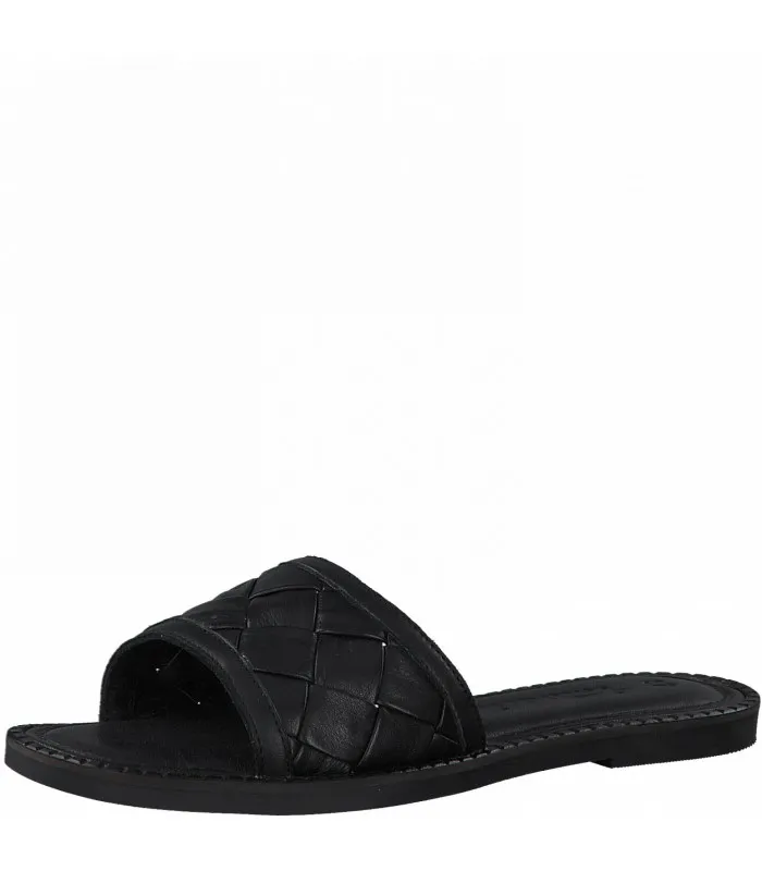 Tamaris Leather Sandal - Black