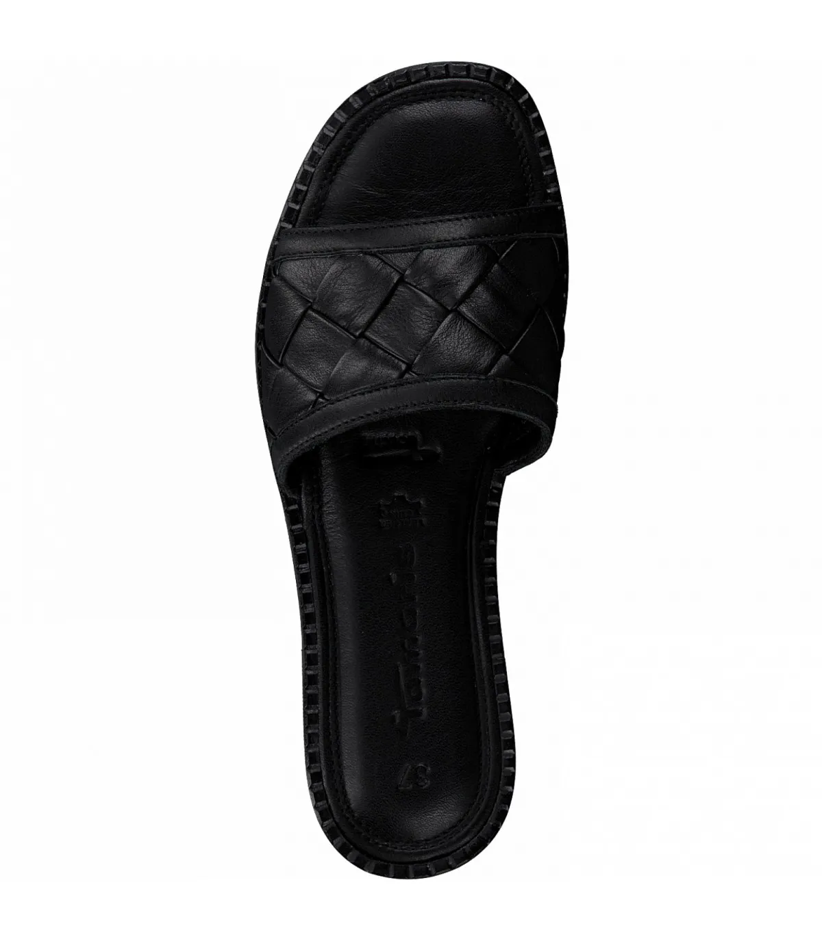 Tamaris Leather Sandal - Black