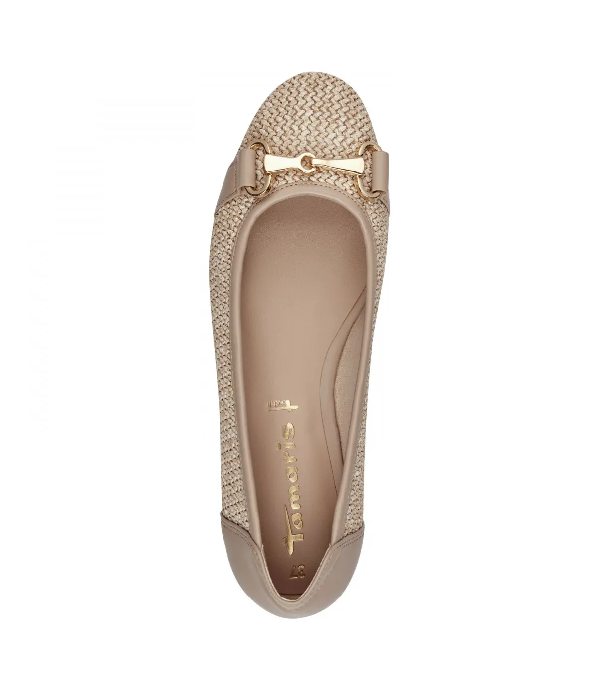 Tamaris Taupe Ballerina 22112-42-341