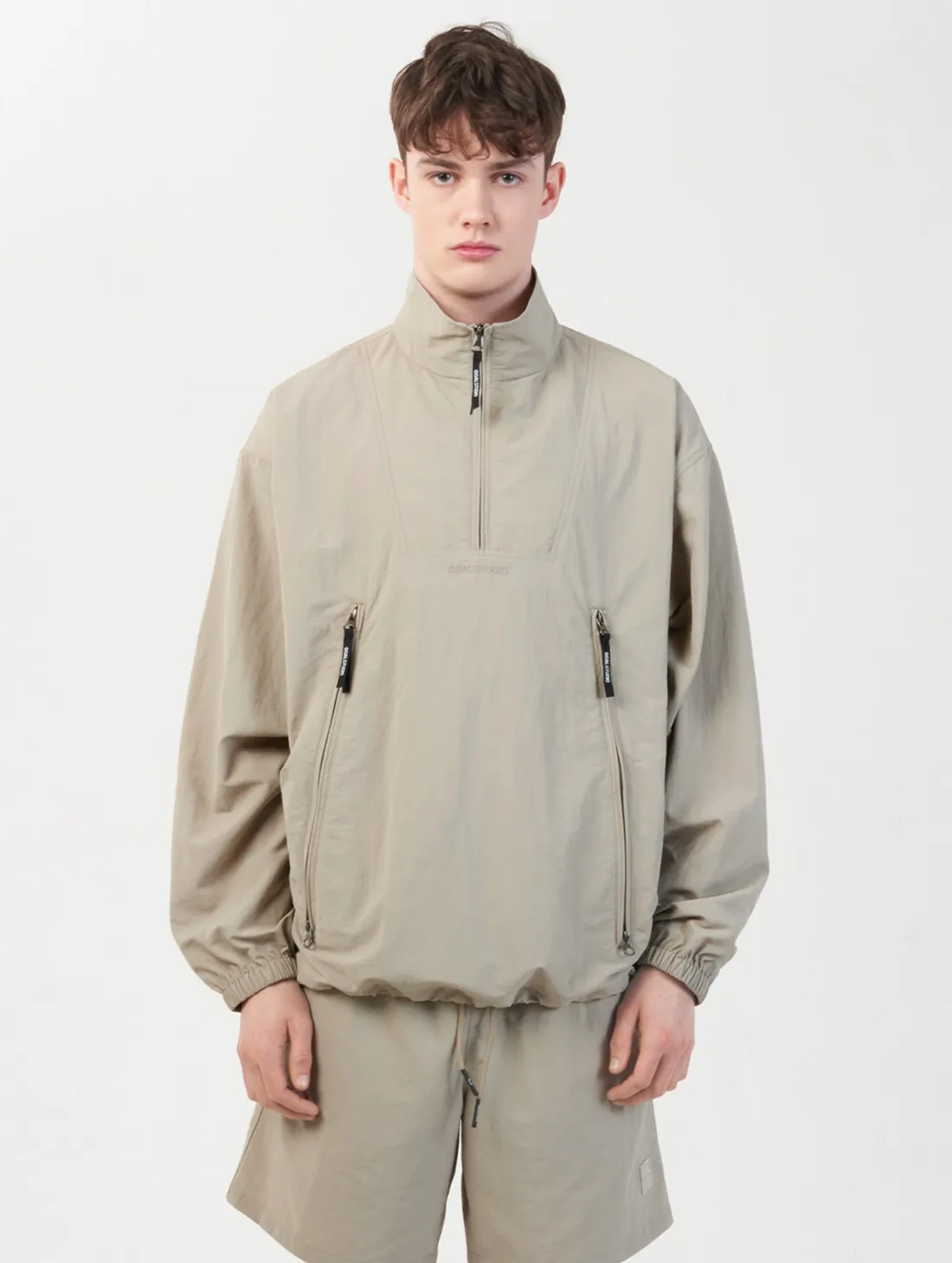 TASLAN UTILITY ANORAK-BEIGE