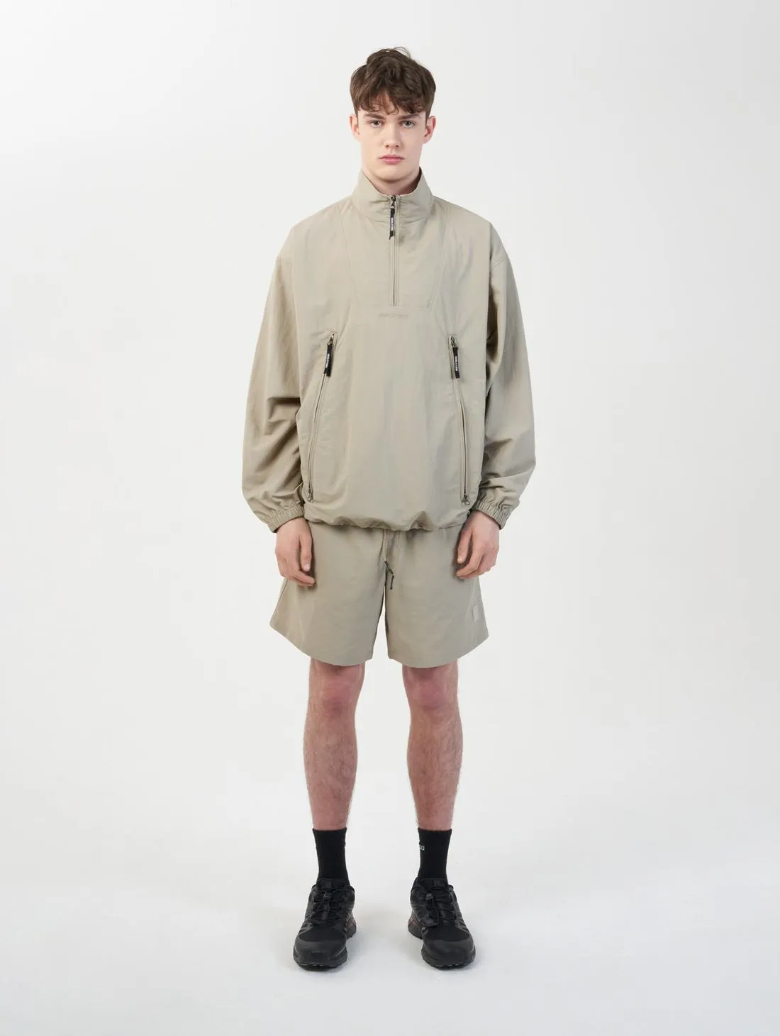 TASLAN UTILITY ANORAK-BEIGE