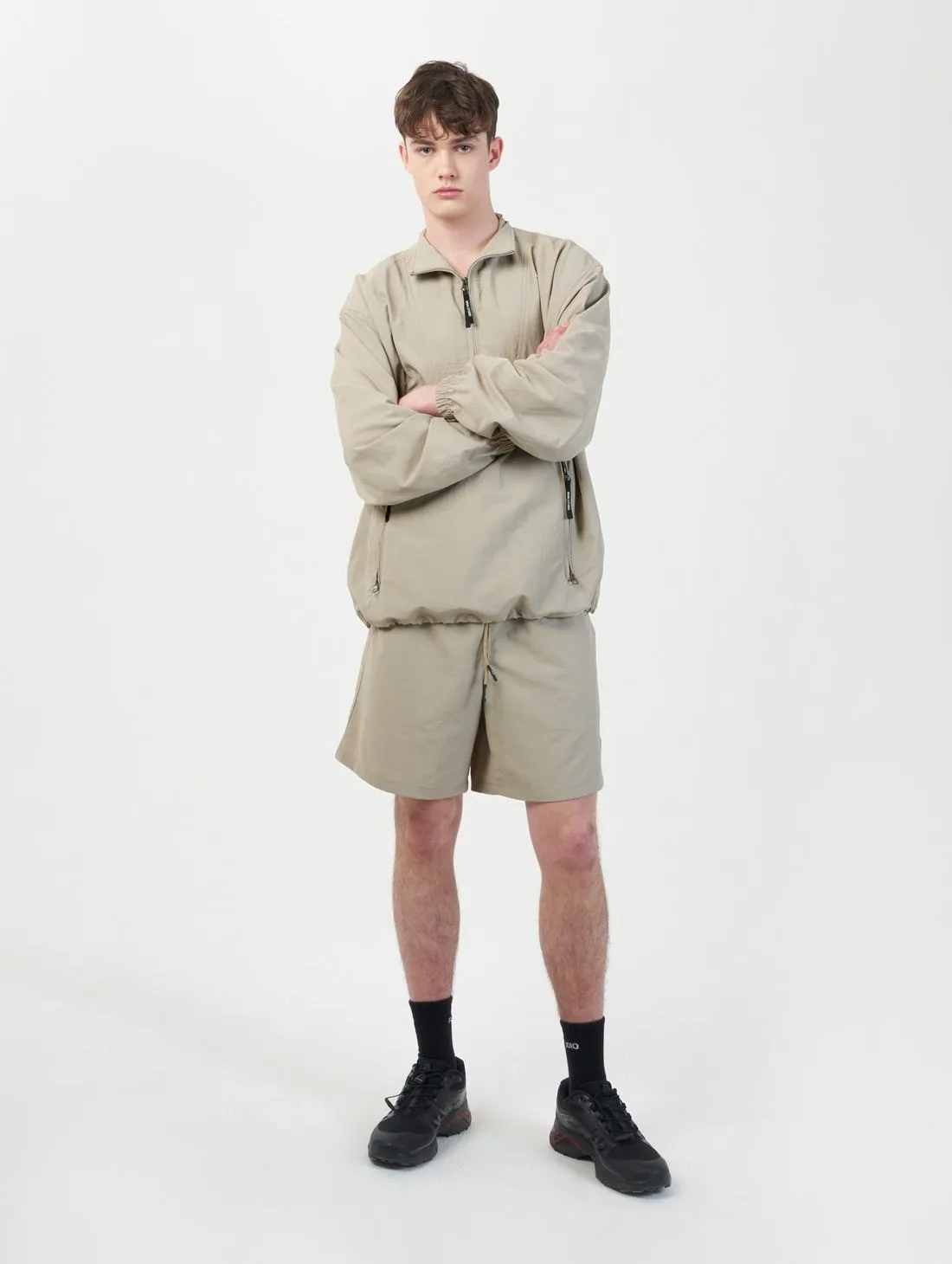 TASLAN UTILITY ANORAK-BEIGE