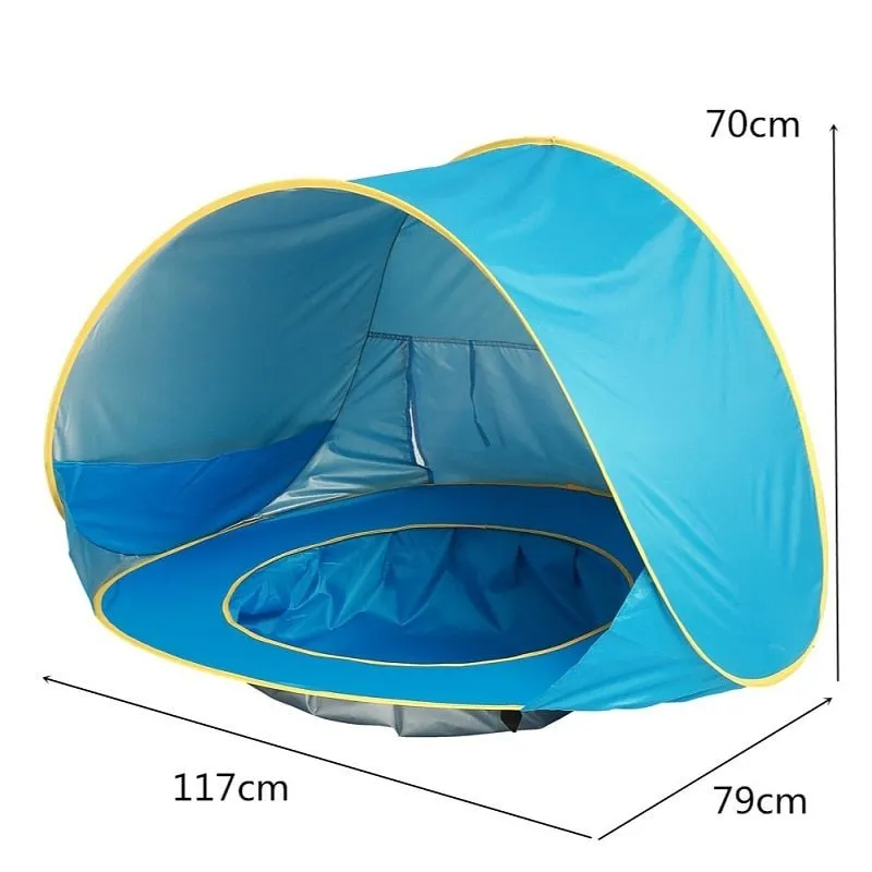 Tente de plage portable & imperméable pour bébé avec protection UV UPF 50+ Battoom - Baby beach