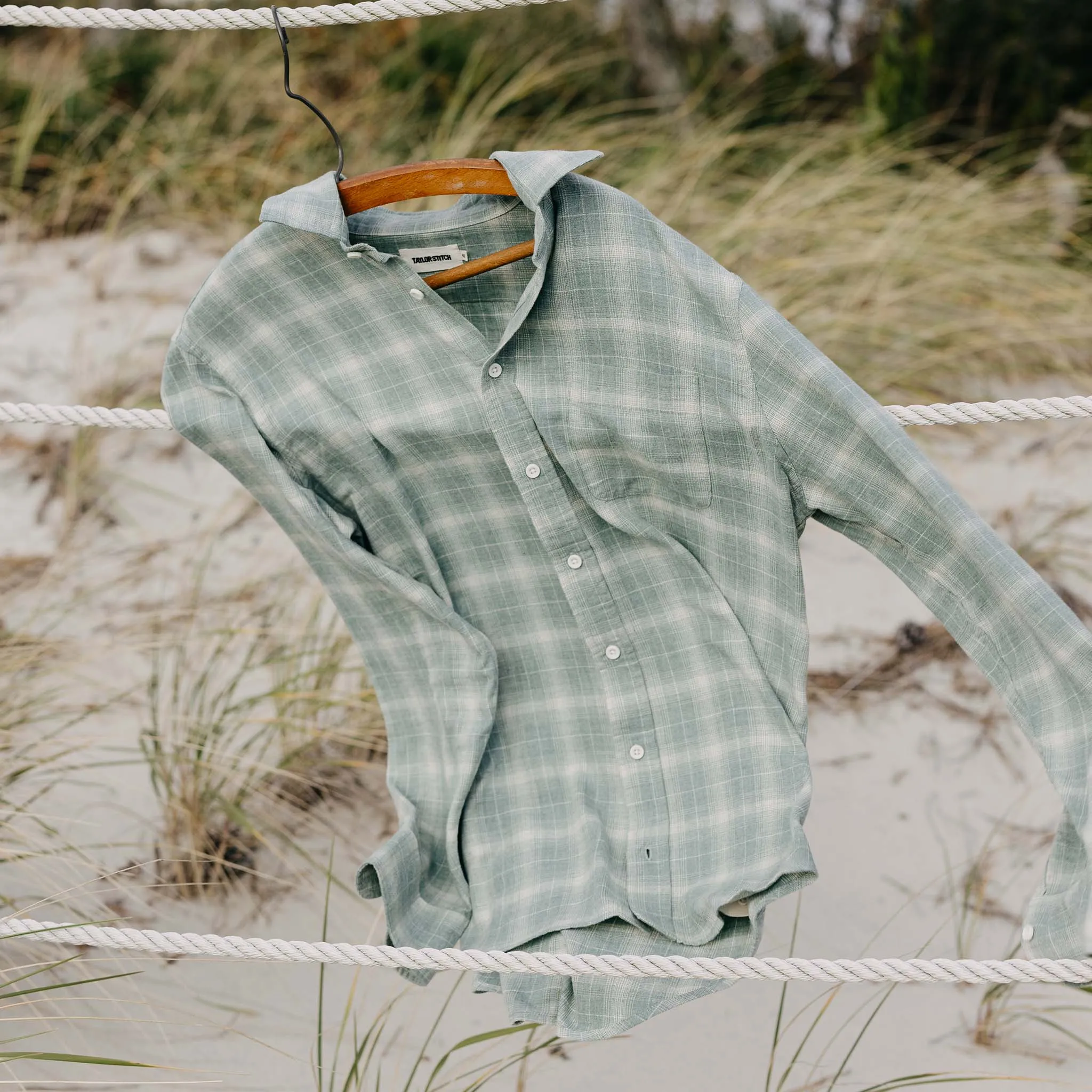 The California in Sea Moss Plaid