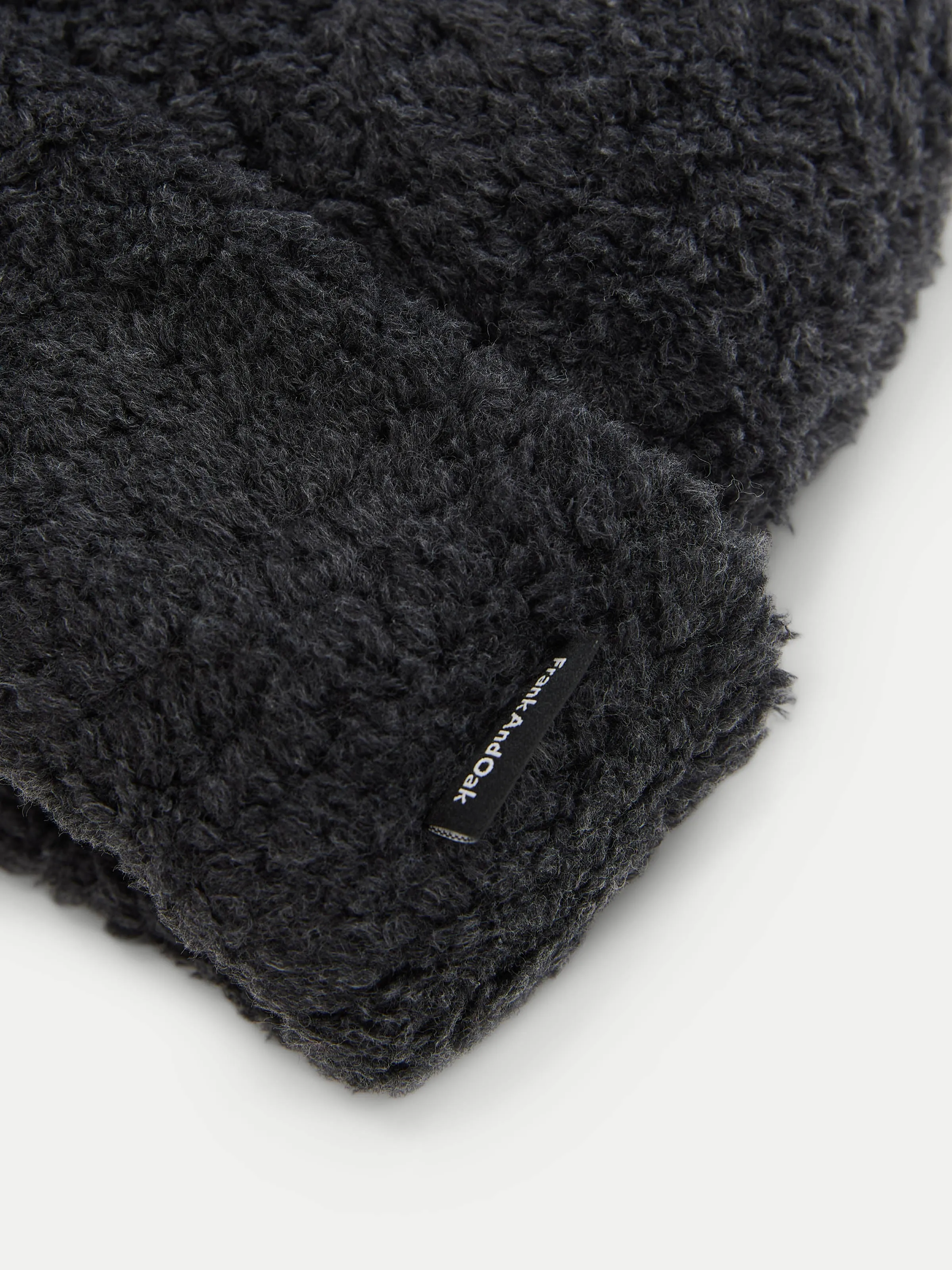 The Fuzzy Merino Wool Beanie in Dark Grey