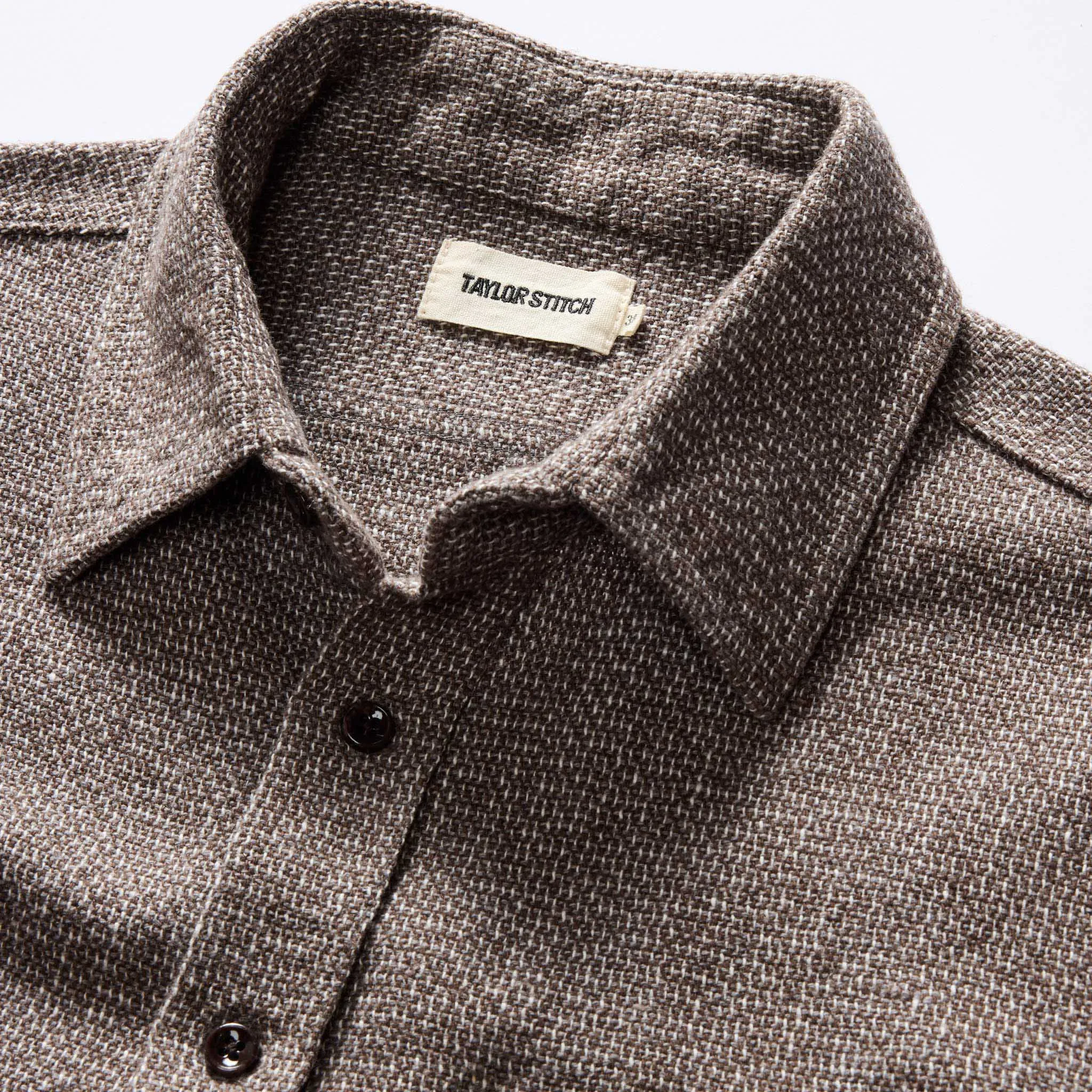 The Ledge Shirt in Granite Linen Tweed