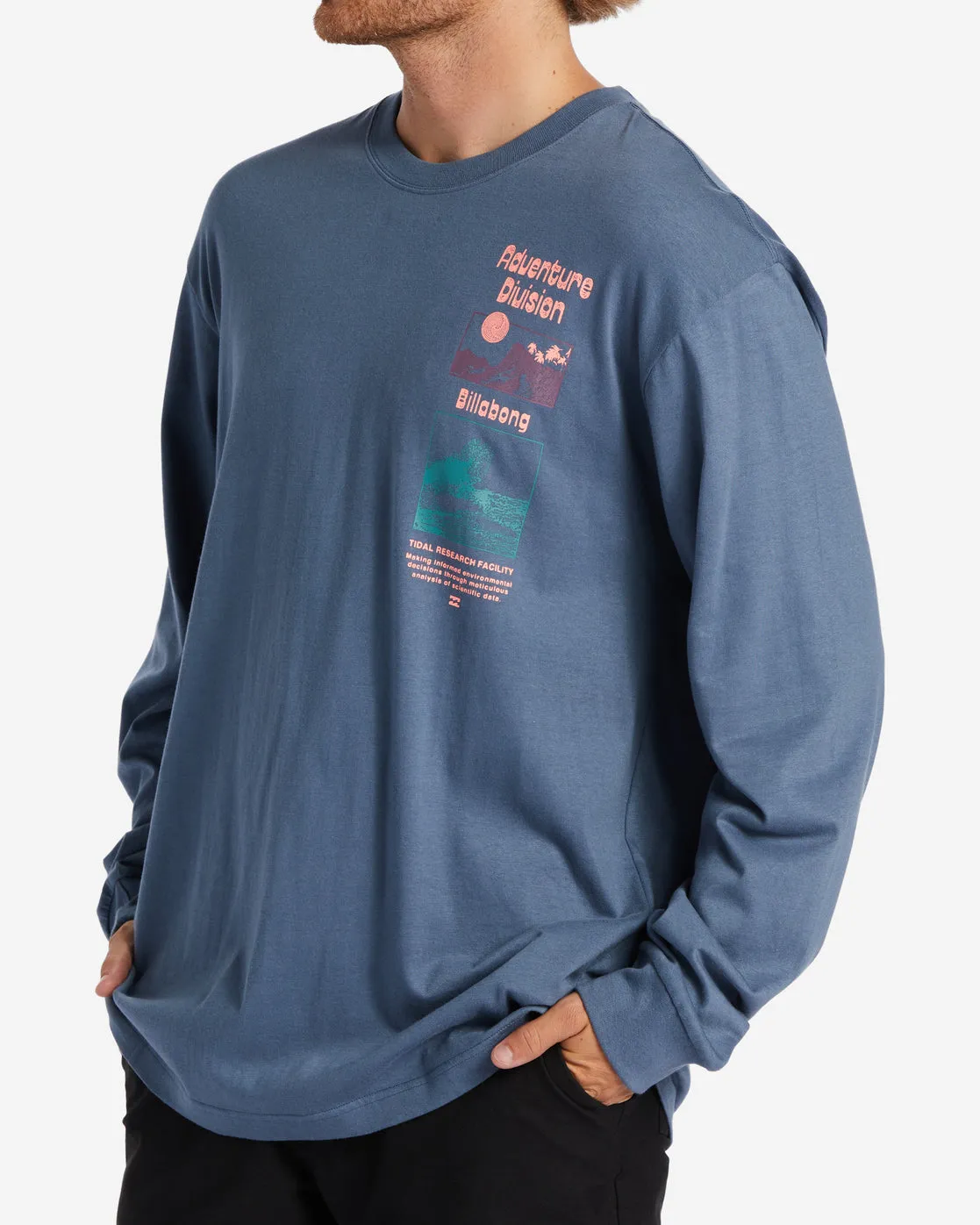 Tidal Research Long Sleeve T-Shirt - North Sea