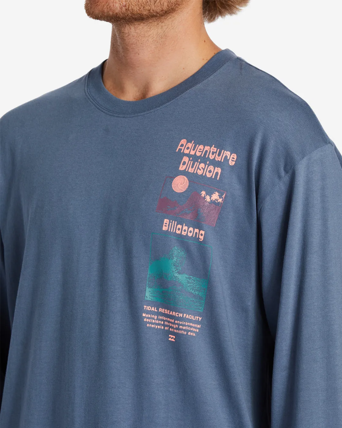 Tidal Research Long Sleeve T-Shirt - North Sea