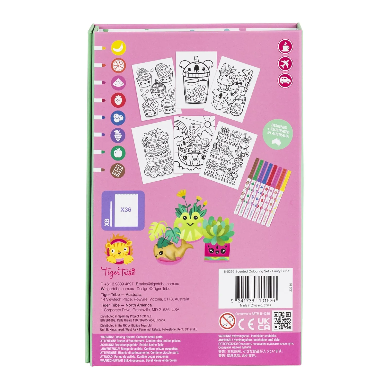 Tiger Tribe Scented Colouring - Fruity Cutie