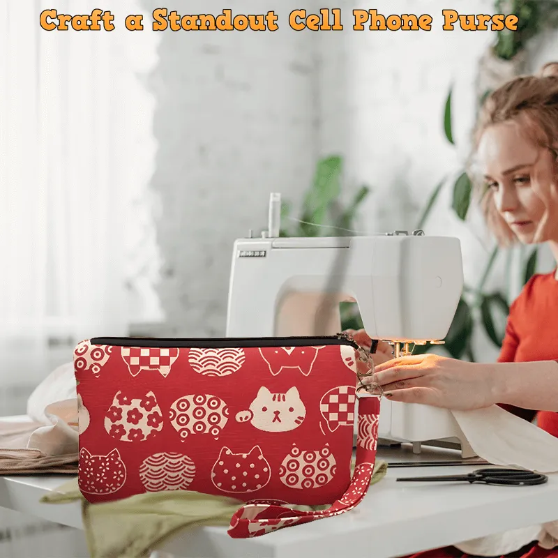 Triple Compartments Wristlet PDF Download Pattern (3 sizes included)