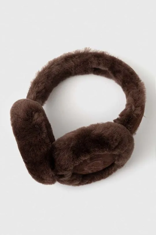 UGG wool earmuffs brown color