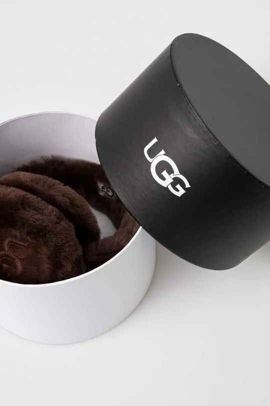 UGG wool earmuffs brown color