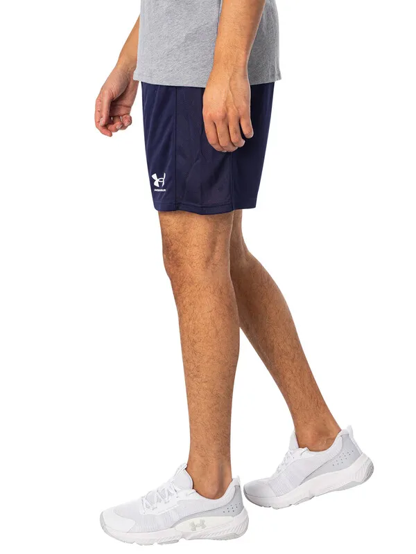 Under Armour Challenger Knit Shorts - Midnight Navy/White