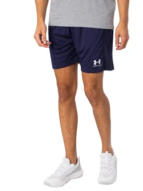 Under Armour Challenger Knit Shorts - Midnight Navy/White