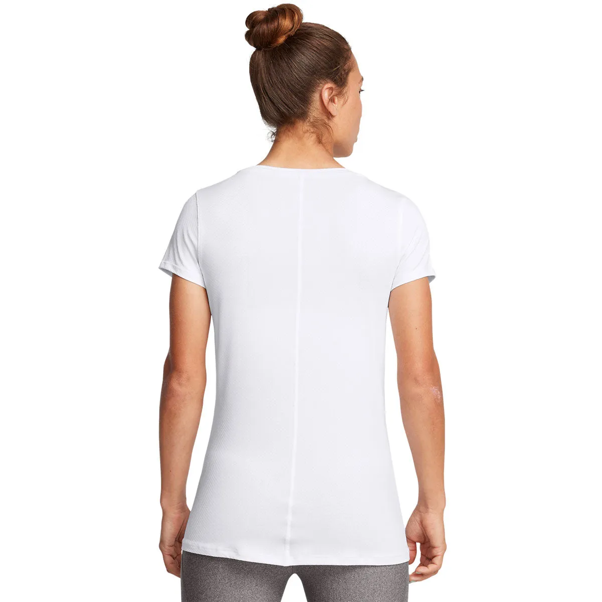 Under Armour Heatgear Armour Short Sleeve Training Top - Womens - White/Black