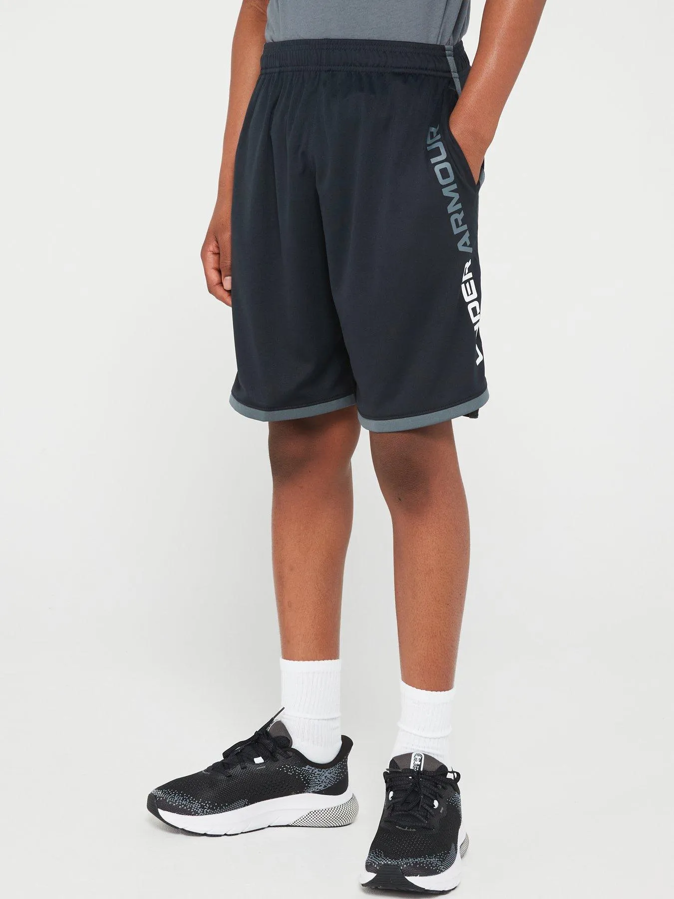 UNDER ARMOUR KidsStunt 3.0 Shorts - Black/White