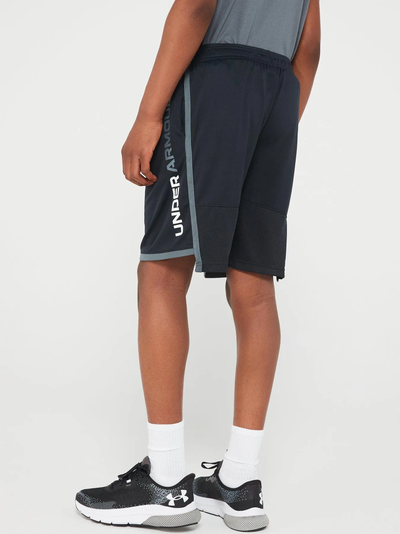 UNDER ARMOUR KidsStunt 3.0 Shorts - Black/White