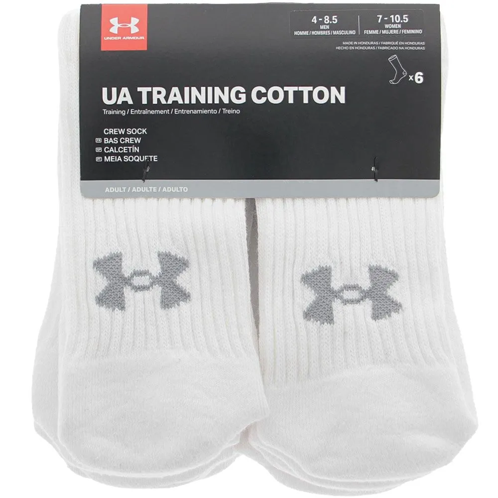 Under Armour Mens Essential Crew 6p Socks - Womens