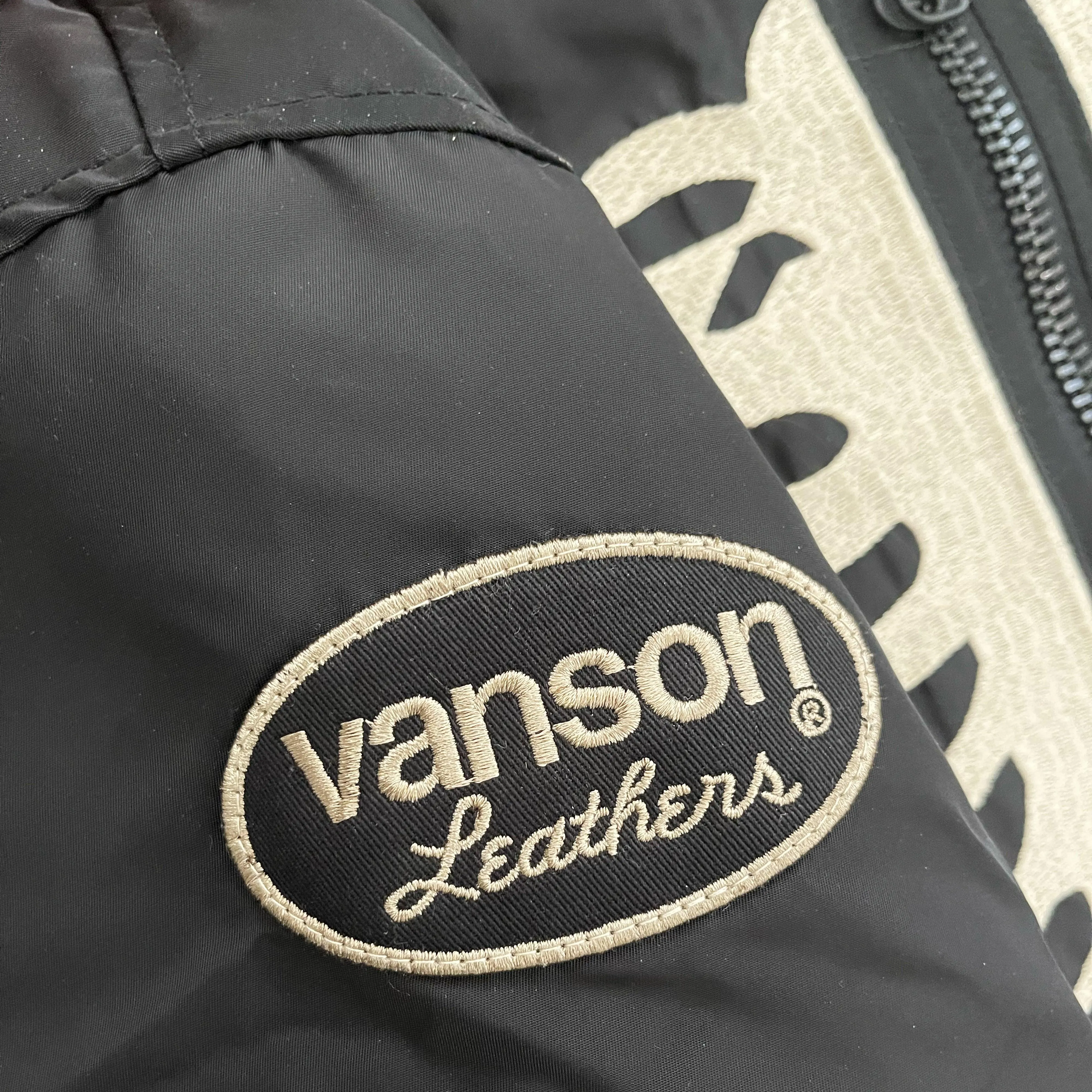 Vanson Leathers Skeleton Bomber Jacket