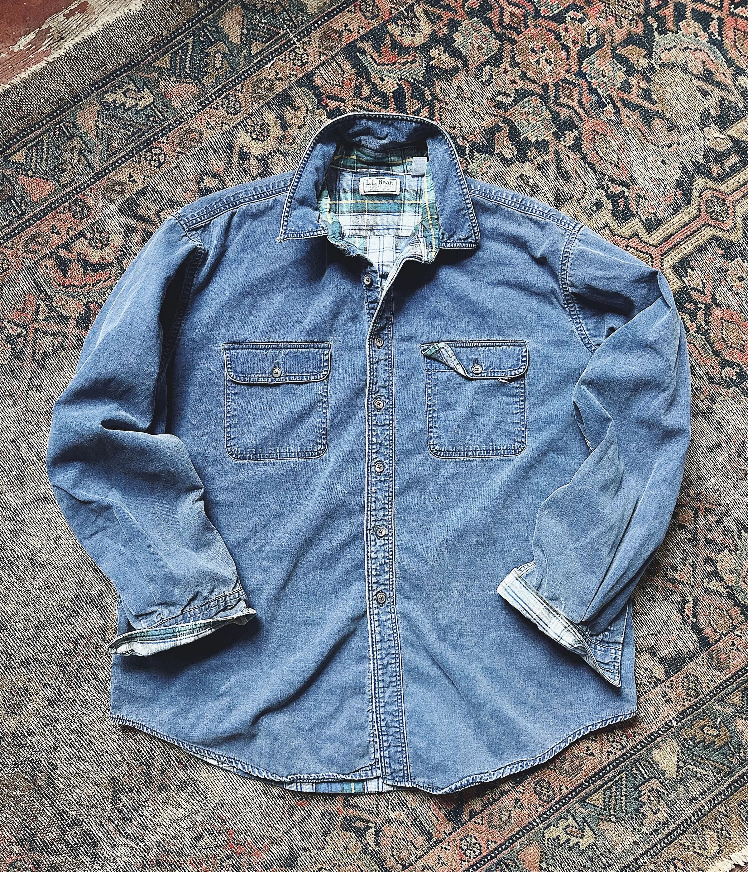 Vintage L.L. Bean Flannel Lined Work Shirt