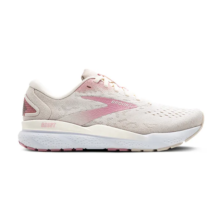 Women's Brooks Ghost 16 1204071B136 Color:  Coconut/Zephyr/White