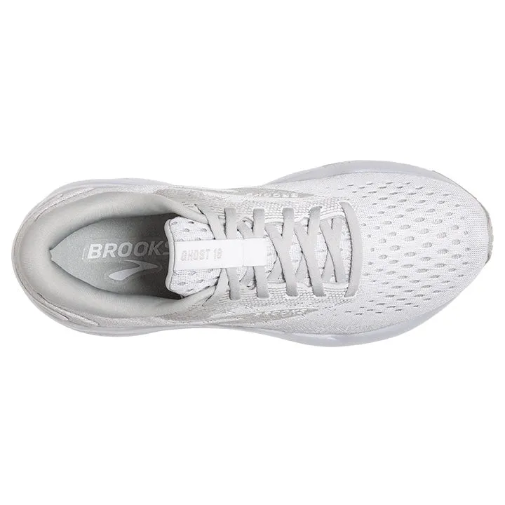 Women's Brooks Ghost 16 1204071B151 Color: White/White/Grey