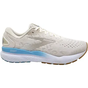 Women's Brooks Ghost 16 Coconut/Chateau Grey/Blue Mesh