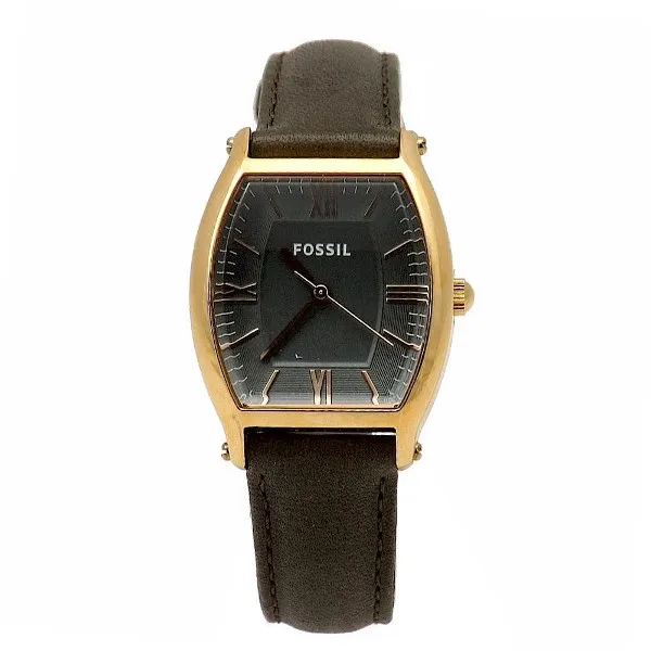 Women's Fossil Wallace ES3056 Gold Tone/Brown Leather Analog Watch