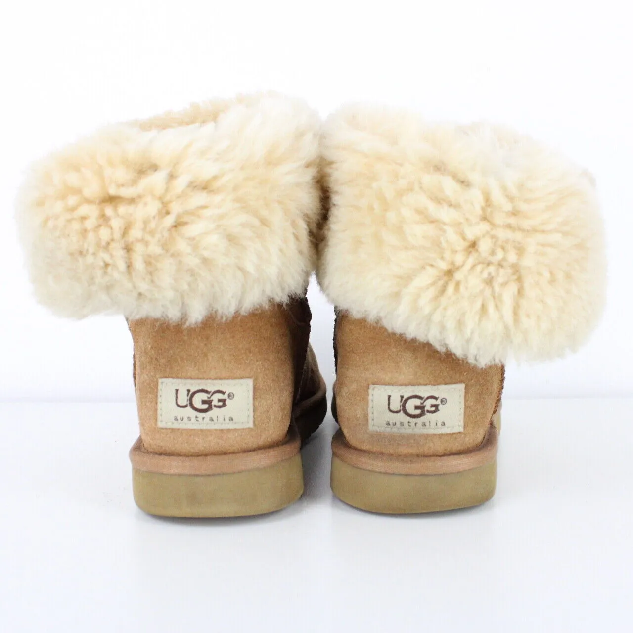 Womens UGG Boots Bailey Button Tan | UK 5