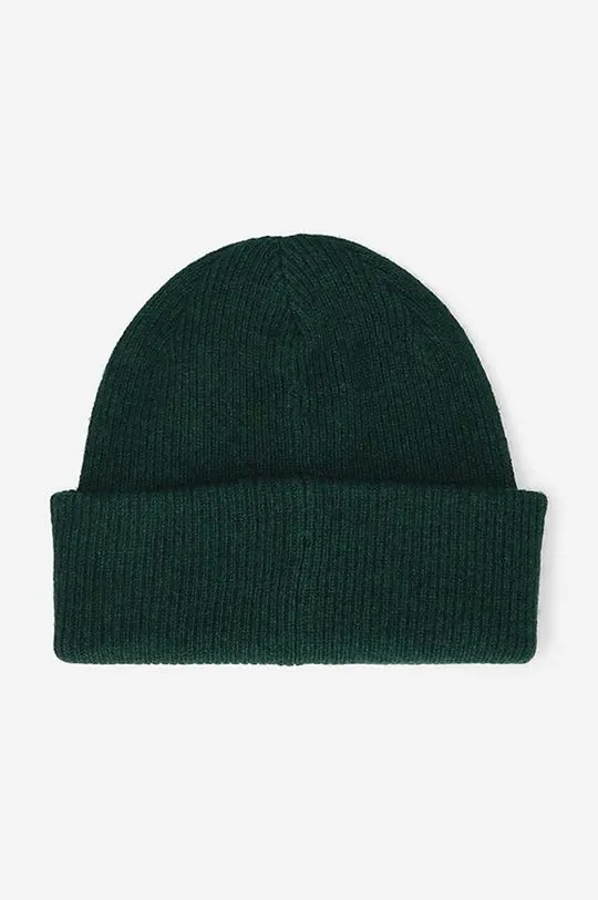 Wood Wood wool beanie Mande green color