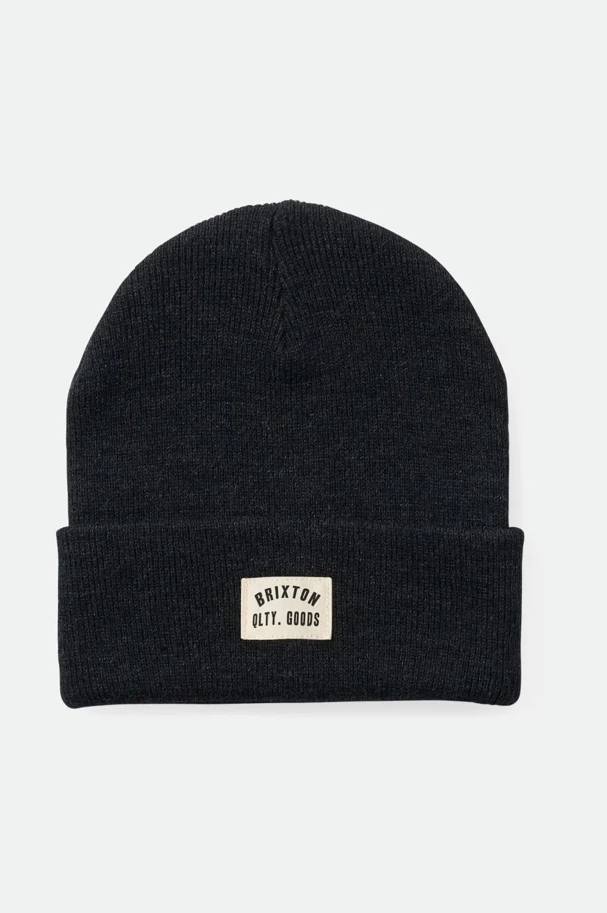 Woodburn Watch Cap Beanie - Washed Black