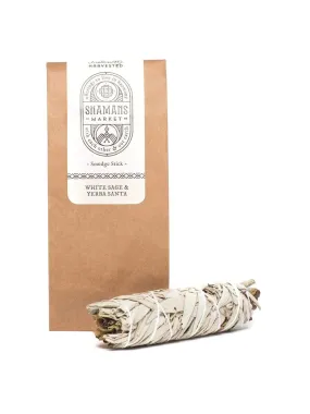 Yerba Santa & White Sage Incense Smudge Bundle 7 in.