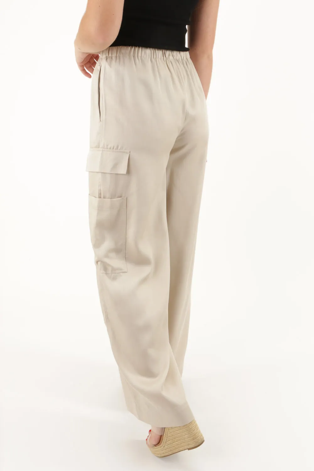 Z Supply: Renegade Wide Leg Cargo Pant - Fossil